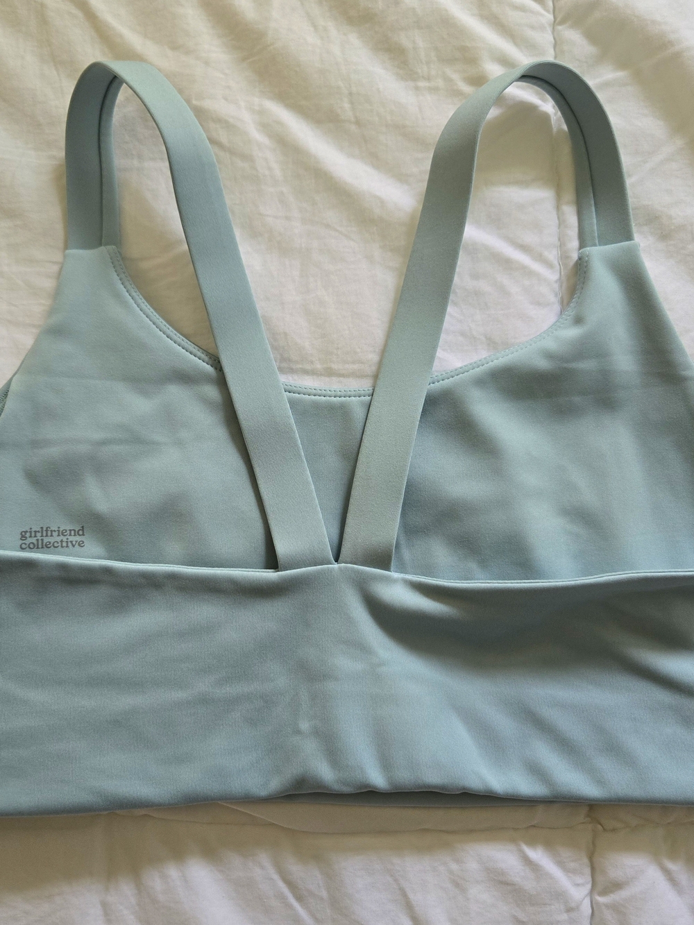 girlfriend collective Compressive High-Rise Leggings with Lou Bra — Large | Pond - Picture 3 of 5